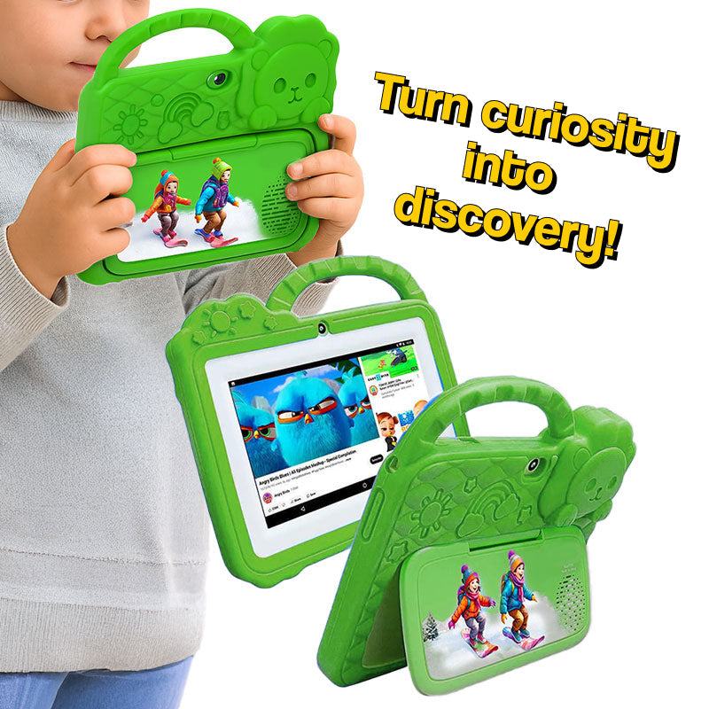 Kid's Learning Tablet | Shockproof, Kid-Safe with LCD Drawing Pad & AR Cards for Ages 3-8+ | Interactive Infant Table Computer
