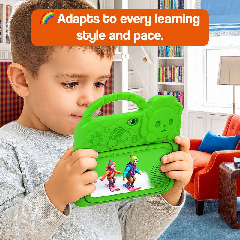 Kid's Learning Tablet | Shockproof, Kid-Safe with LCD Drawing Pad & AR Cards for Ages 3-8+ | Interactive Infant Table Computer