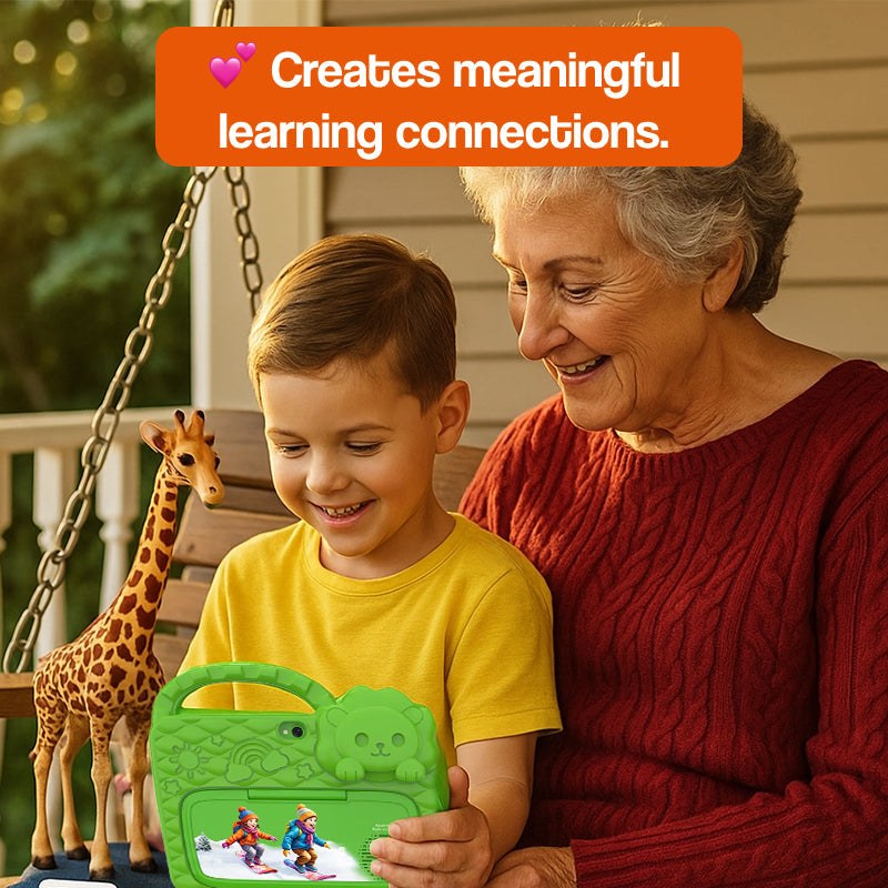 Kid's Learning Tablet | Shockproof, Kid-Safe with LCD Drawing Pad & AR Cards for Ages 3-8+ | Interactive Infant Table Computer