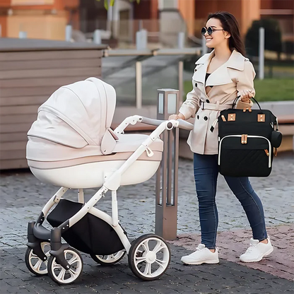 Diaper Bag | Waterproof, Multi-Pocket Design for Moms on the Go