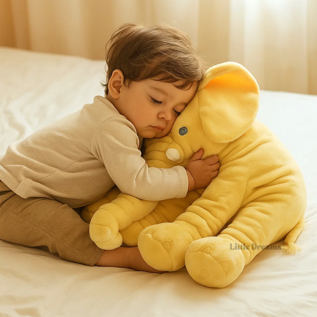Soft Elephant Cuddle Pillow | Soft, Lightweight & Ideal for Babies and Kids' Naptime and Playtime