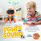 Dancing Music Robot with Colorful LED Lights | Interactive Moves for Kids Aged 1-5 Years