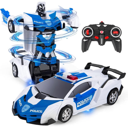 2 in 1 Transformer Remote Control Car Toy Gift For Kids