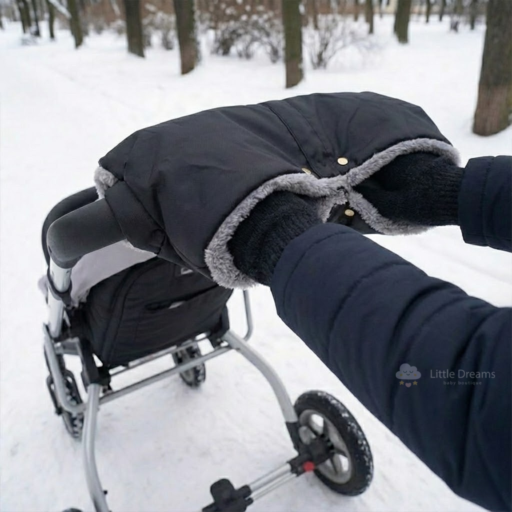 Pram Hand Warmer | Waterproof, Windproof & Cozy for Winter Walks with Baby