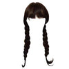 Image of Childrens Addams Costume for Girls - Black Dress, Wig, and Gothic Accessories