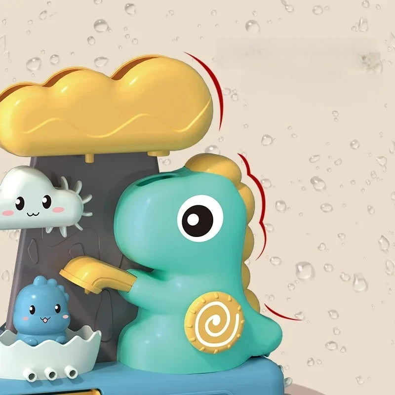 Cartoon Dinosaur Bath Toys | Spinning Water Fun for Kids Aged 18 Months and Older, Perfect for Bath Time and Gift Giving