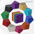 Rainbow Magnetic Play Balls | Safe, Durable & Educational Toy for Creative Development and Fine Motor Skills