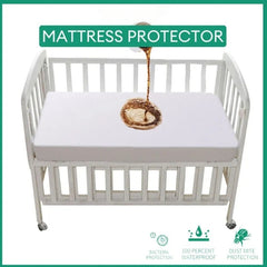 Baby Waterproof Mattress Protector Fitted Sheet Breathable & Noiseless