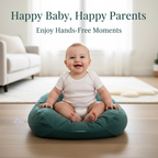 Baby Lounger Nest Bed | Soft Organic Cotton, Portable & Safe for Co-Sleeping and Hands-Free Moments