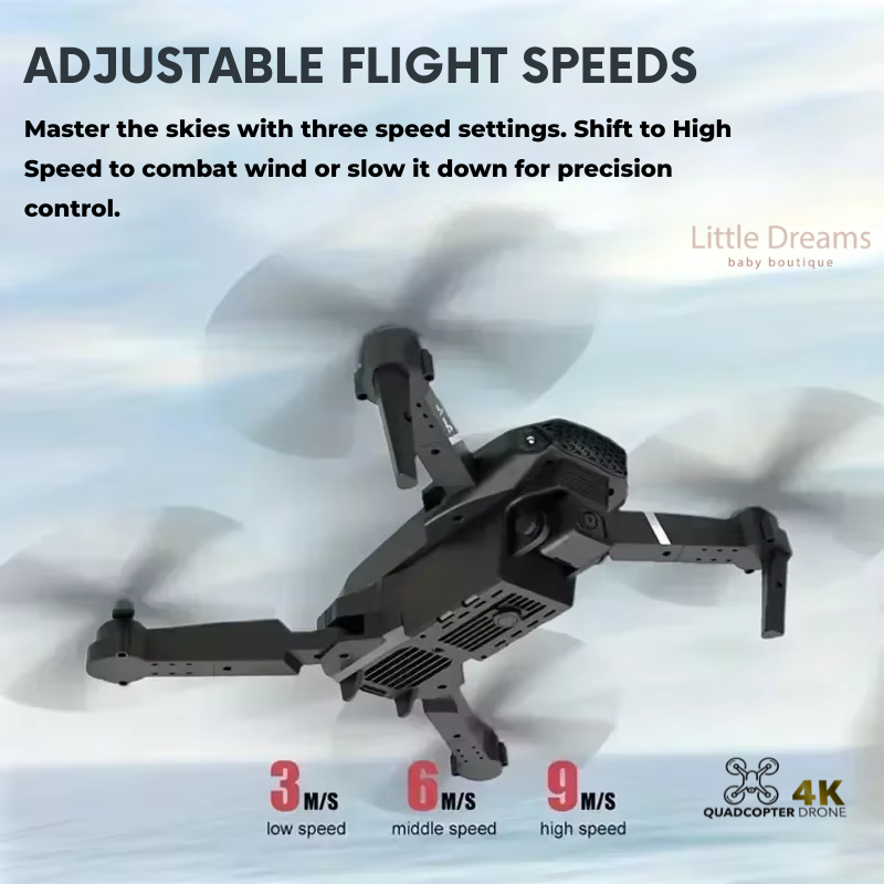 Mini Drone with 4K Camera | Easy Controls, Long Battery Life & Ideal for Kids' Aerial Adventures