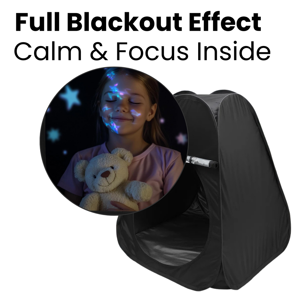 Sensory Tent for Kids & Autism – Blackout Sensory Den | Portable Dark Den Tent for Calming, Relaxation & Therapy
