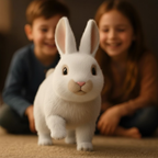 True-to-Life Interactive Bunny Pet | Toy Rabbit Rhat Hops - Wiggles Ears & Teaches Empathy for Kids Ages 3+