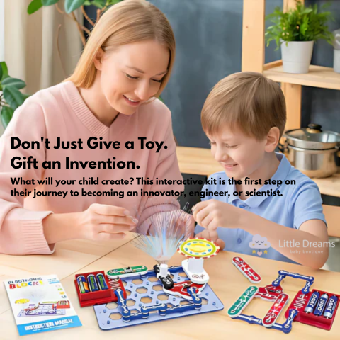 Interactive Easy-Build Electronics Kit for Kids | Color-Coded Parts & STEM Learning for Ages 5+