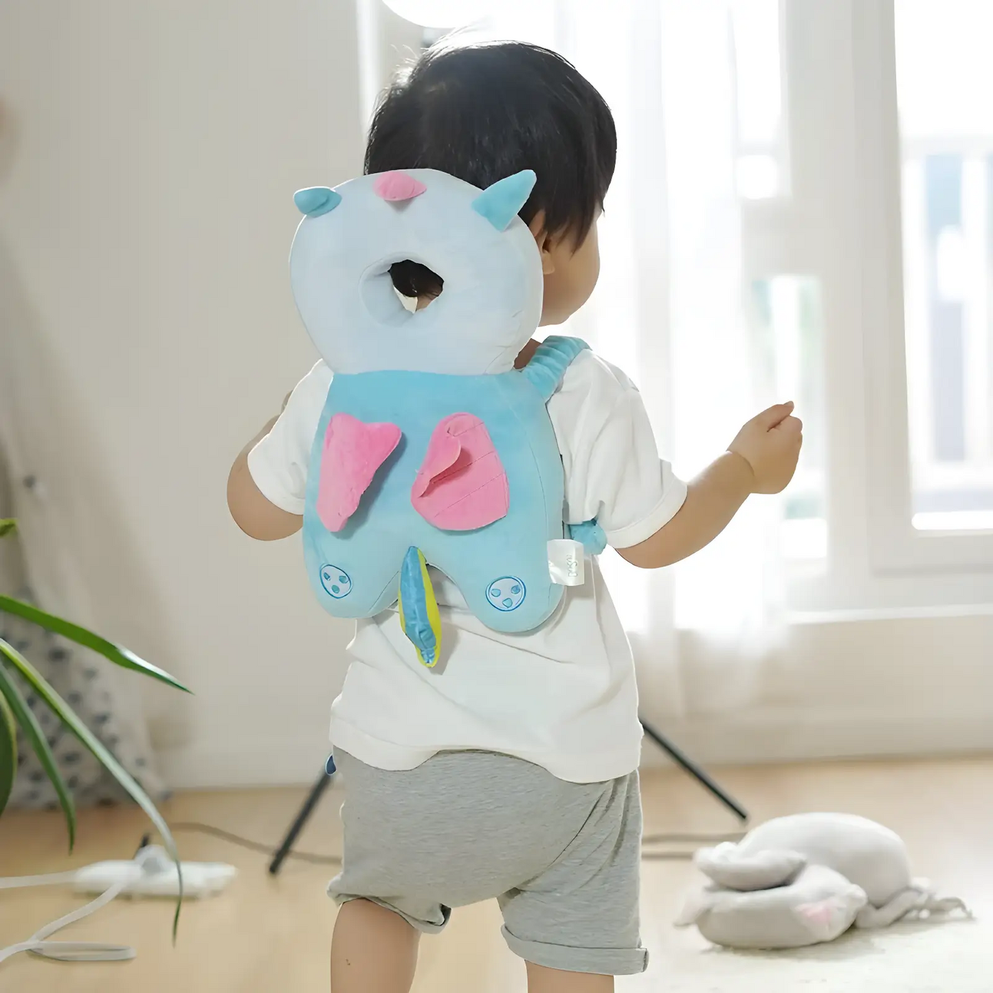 Soft Baby Head Protector | Adjustable, Breathable Cotton for Safe Crawling and Exploration
