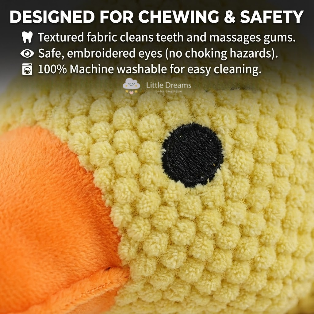Indestructible Dog Toy Calming Duck | Stress Relief Plush