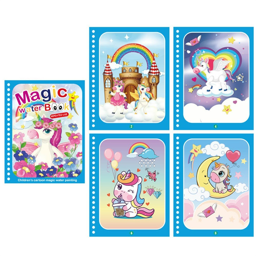 Magic Water Book -  Colour with water - Colouring book