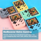 500 Classic Game Retro Video Game Console | Portable, User-Friendly & Ideal for Kids' Skill Development