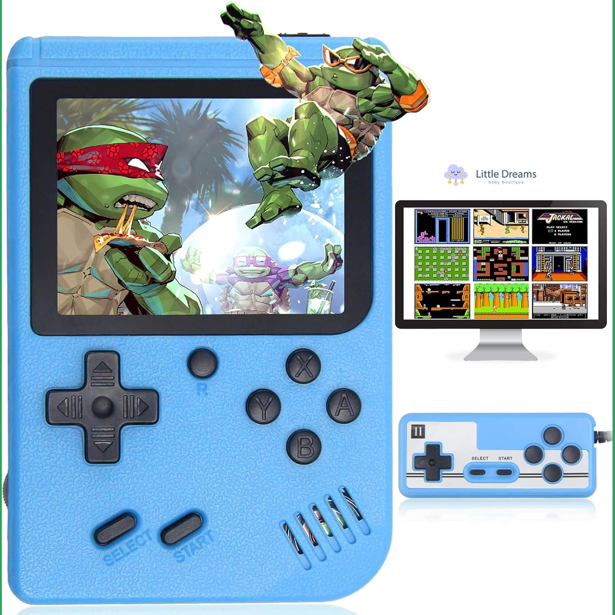 500 Classic Game Retro Video Game Console | Portable, User-Friendly & Ideal for Kids' Skill Development