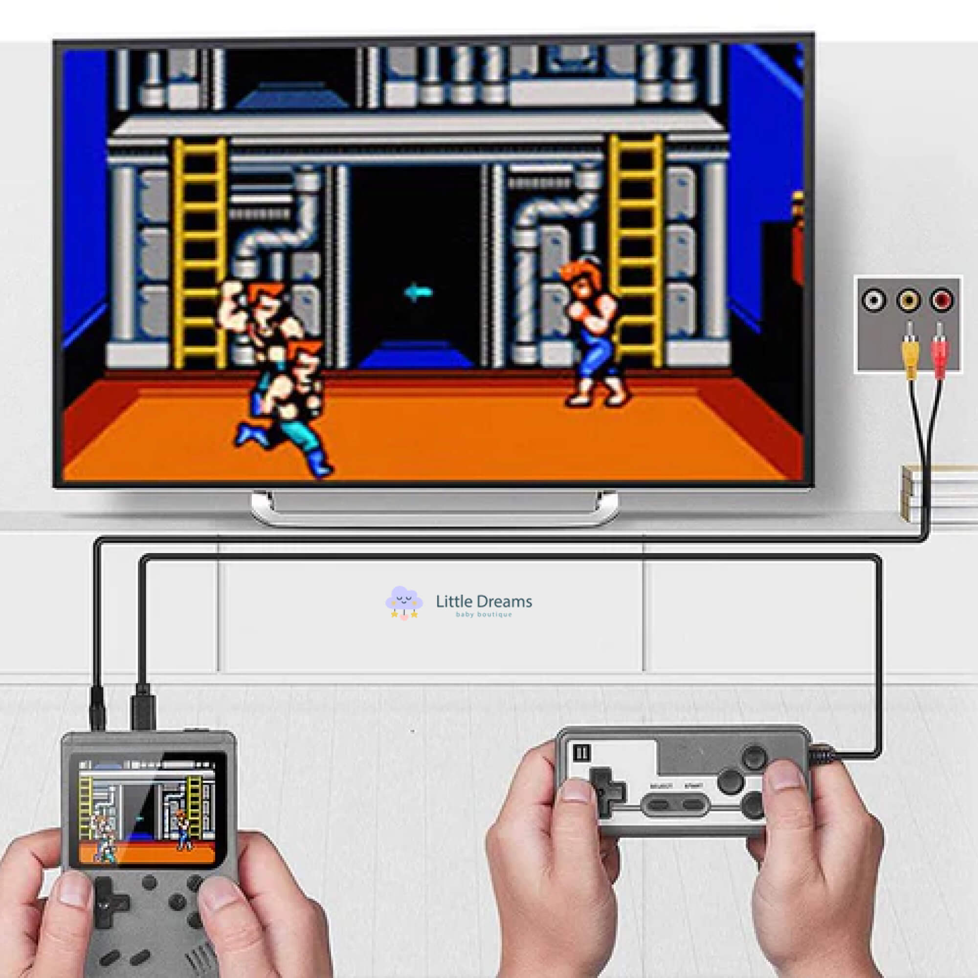 500 Classic Game Retro Video Game Console | Portable, User-Friendly & Ideal for Kids' Skill Development