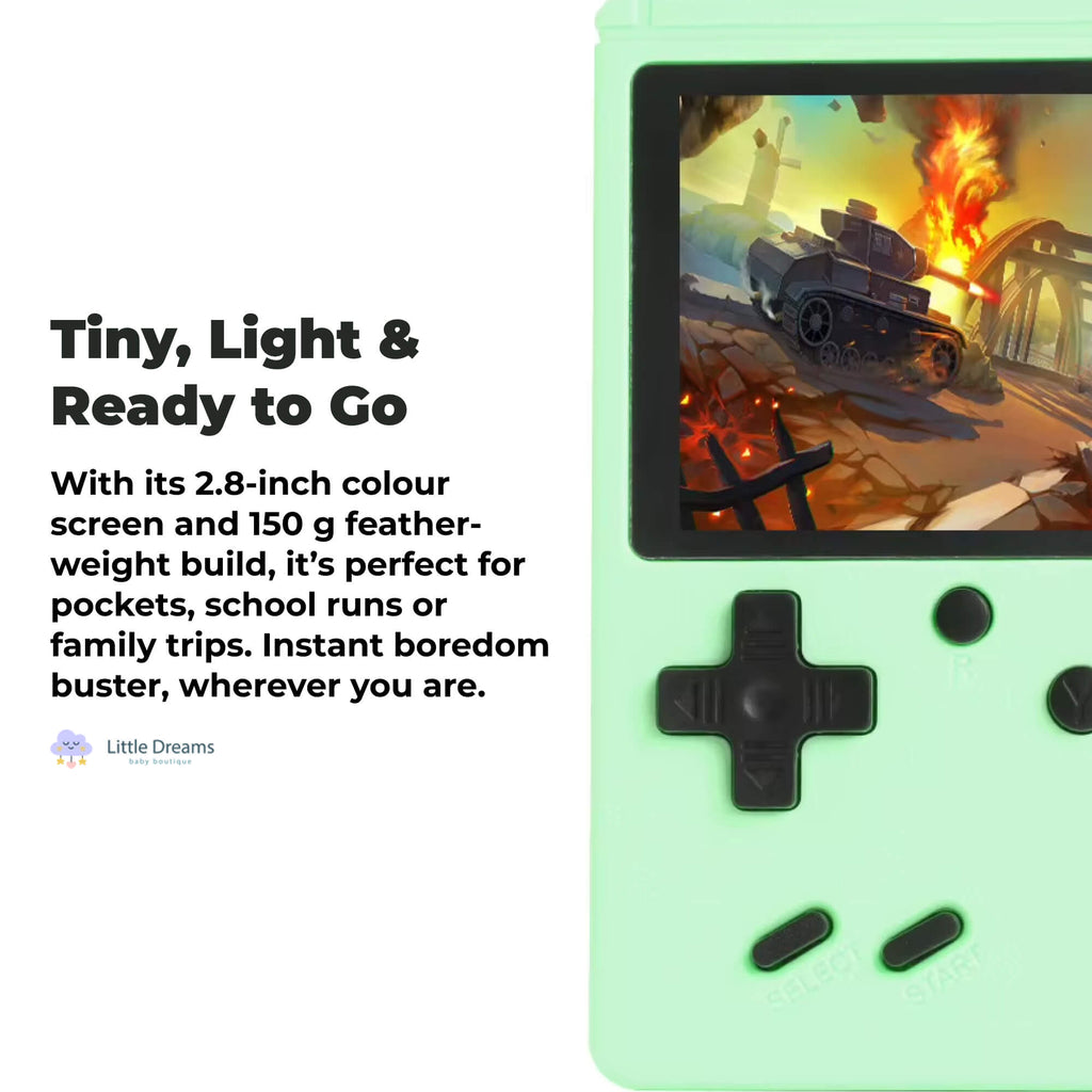 500 Classic Game Retro Video Game Console | Portable, User-Friendly & Ideal for Kids' Skill Development