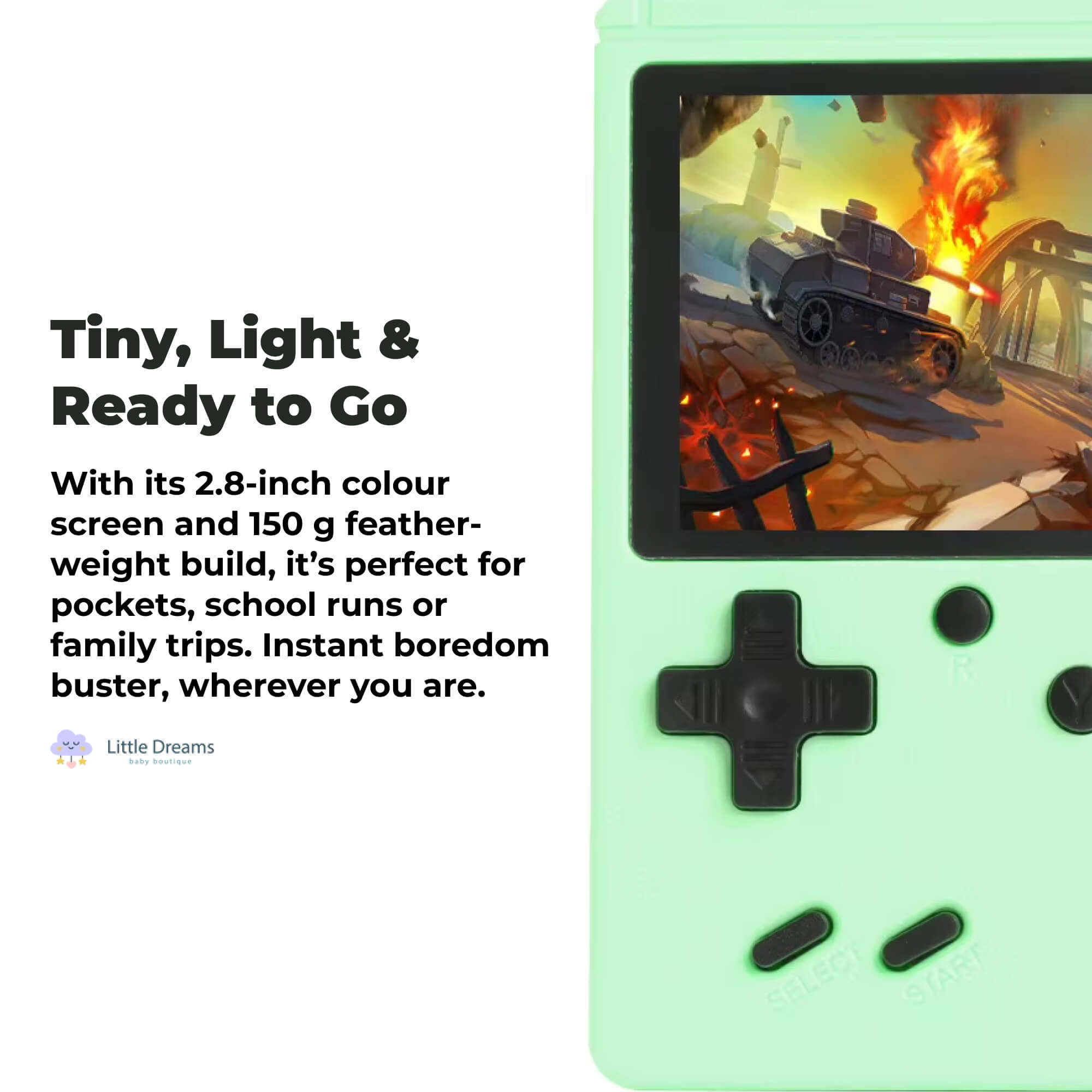 500 Classic Game Retro Video Game Console | Portable, User-Friendly & Ideal for Kids' Skill Development