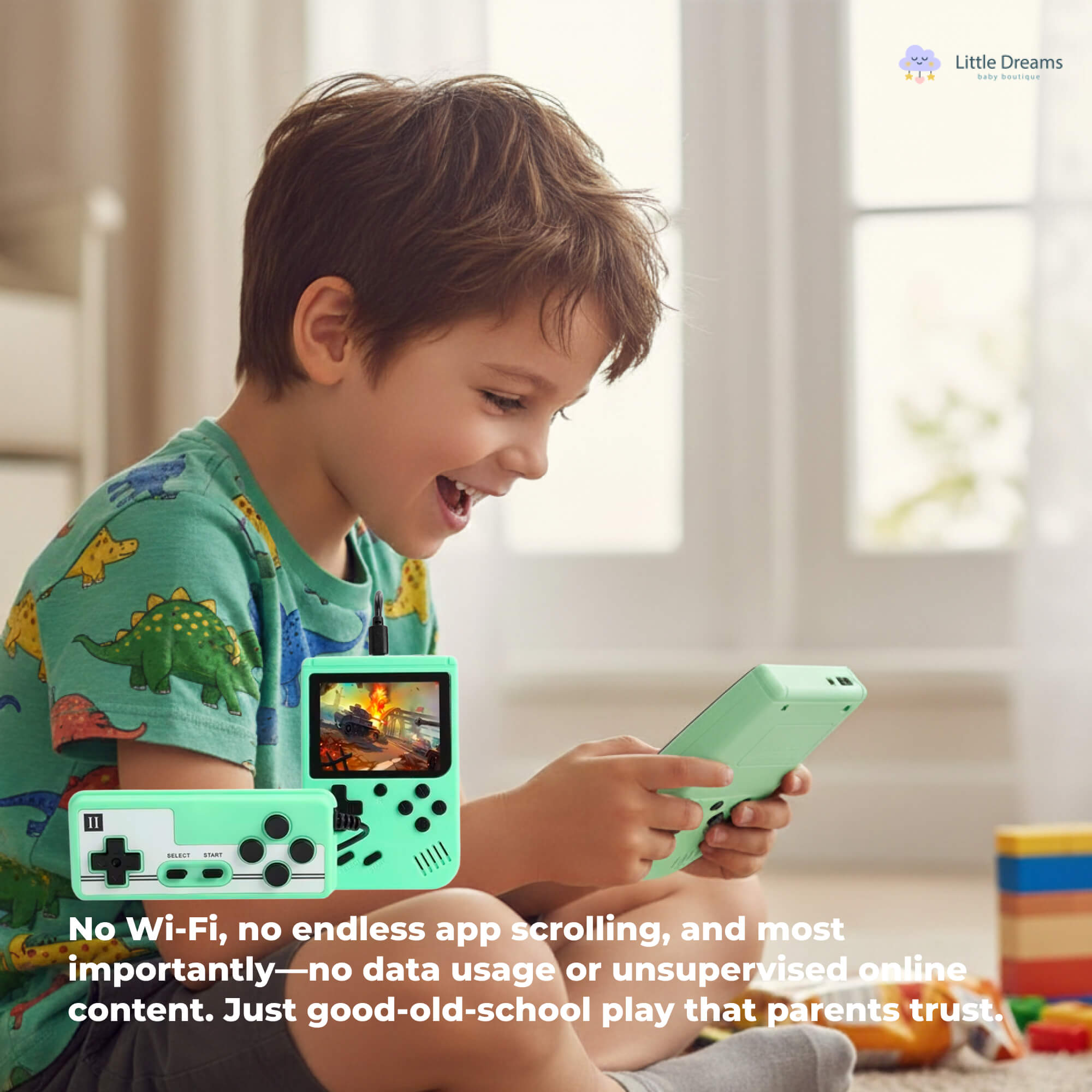 500 Classic Game Retro Video Game Console | Portable, User-Friendly & Ideal for Kids' Skill Development