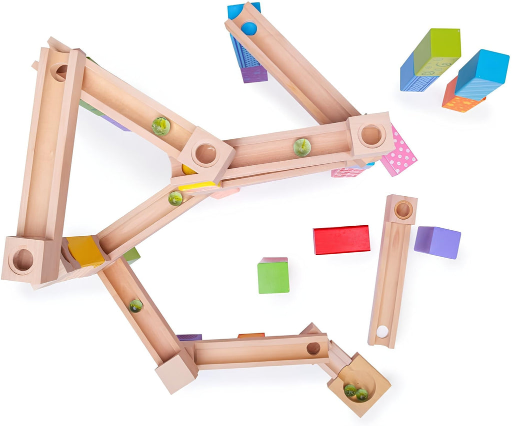 Wooden Marble Run Construction Set | Educational, Durable & Creative Toy for Children Aged 3+