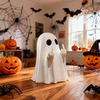 Halloween Ghost Figurine | Cute, Whimsical Decor for Tabletop Home Decoration and Unique Gifts