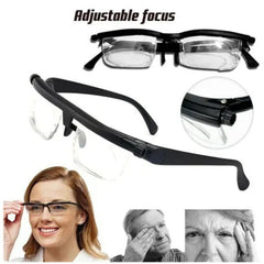 Adjustable Focus Glasses with Self Adjusting Zoom Eyeglasses for Near and Far Vision | Magnifying Lenses for Reading