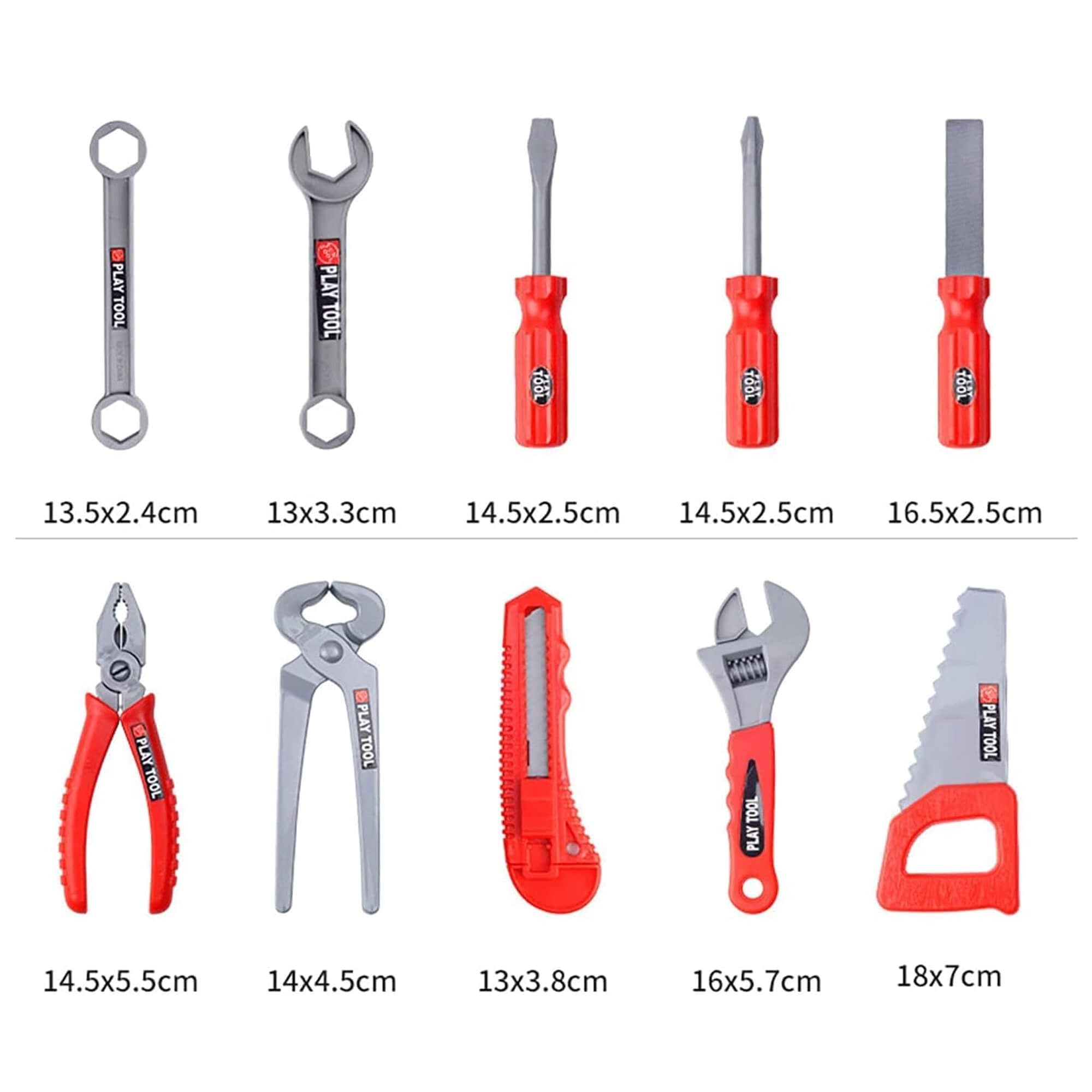 Kids' 55-Piece Tool Set | Realistic, Hands-On Learning for Young Builders Aged 3-5+ Years