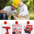 Kids' 55-Piece Tool Set | Realistic, Hands-On Learning for Young Builders Aged 3-5+ Years