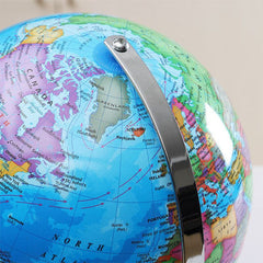 Children's Light Up World Globe with Atlas and Stand, Featuring a Glow-In-The-Dark Moon