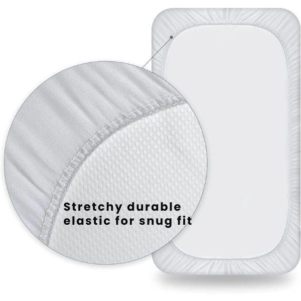 Baby Waterproof Mattress Protector Fitted Sheet Breathable & Noiseless