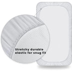 Baby Waterproof Mattress Protector Fitted Sheet Breathable & Noiseless