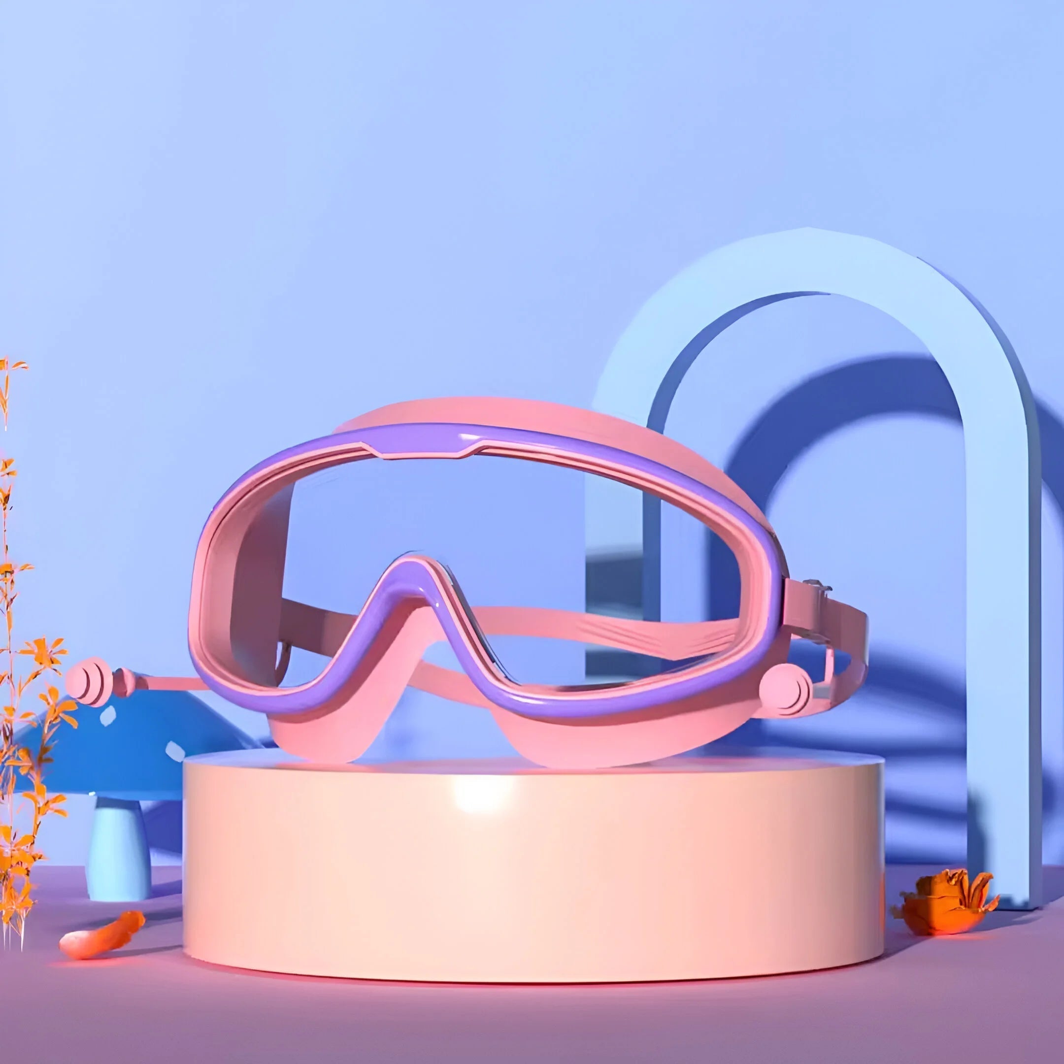 Children's Diving Goggles | 180° Panoramic View, Anti-Fog & UV Protection for Swimming Lessons and Summer Vacations