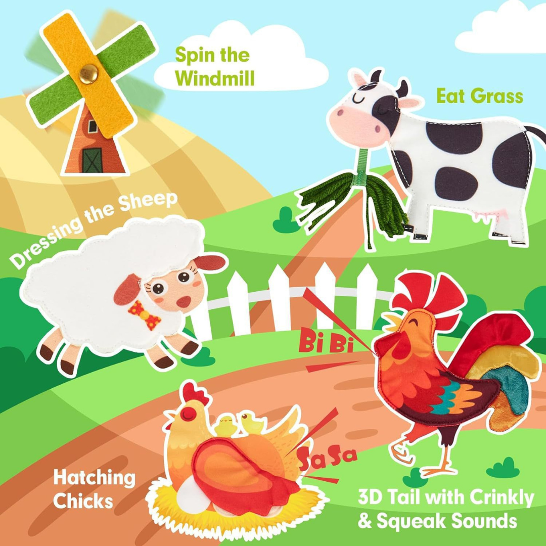 Sensory Montessori Activity Book | Interactive, Tactile Learning for Toddlers & Little Explorers