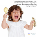 Wooden Musical Instruments Set for Kids | 10 Non-Toxic Infant Music Toys Instruments to Boost Rhythm & Creativity for Ages 3+
