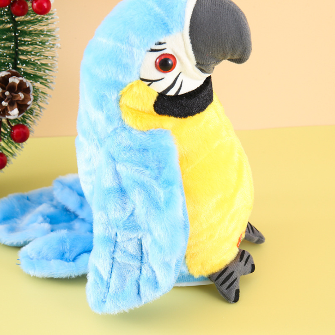 Talking and Music Playing Parrot Kids Toy | Educational, Stress-Relief Plush Companion for Learning and Relaxation
