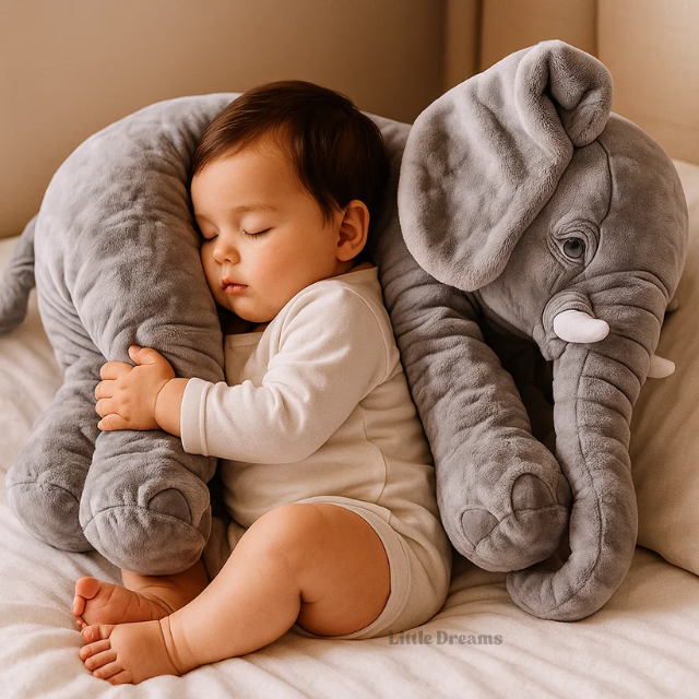 Soft Elephant Cuddle Pillow | Soft, Lightweight & Ideal for Babies and Kids' Naptime and Playtime
