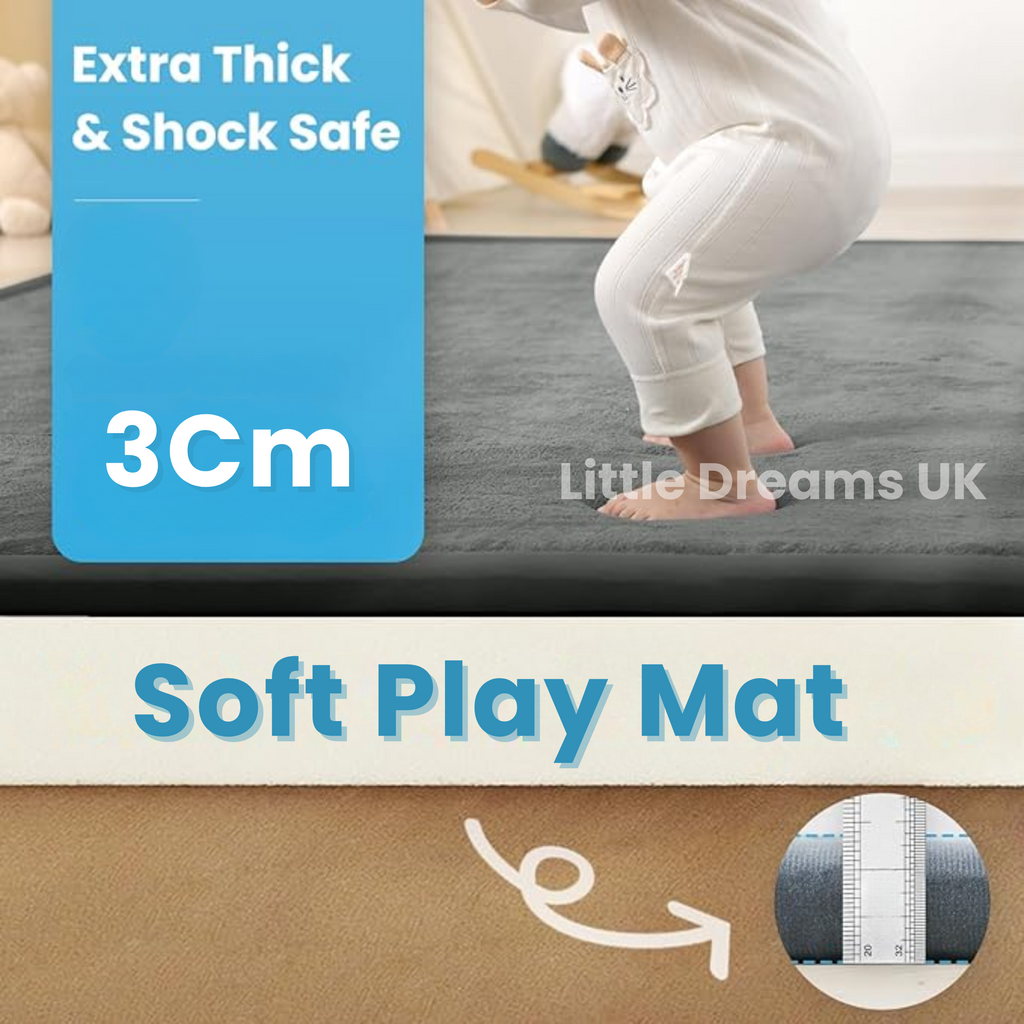 Premium Soft Play Mat | Cozy, Non-Toxic & Ideal for Baby's Adventure Zone
