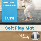 Premium Soft Play Mat | Cozy, Non-Toxic & Ideal for Baby's Adventure Zone