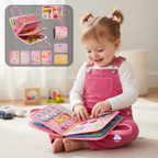 Montessori Educational Busy Board Book for Children | Safe, Durable & Ideal for Developing Life Skills from 1 Year