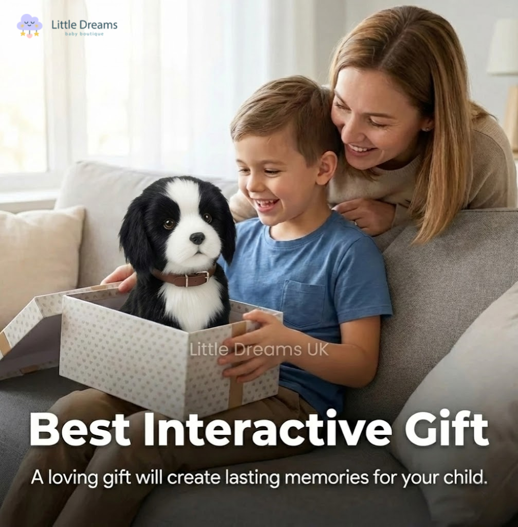 Realistic Robot Puppy – Border Collie Interactive Dog Toy That Walks & Makes Sounds | Perfect Gift for Kids