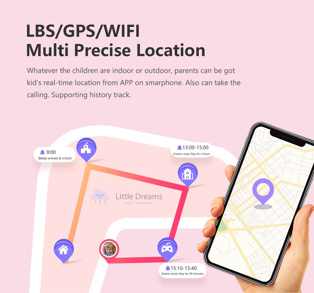 Kids Waterproof Smartwatch with GPS | 4G Calling, Educational Games & SOS Feature for Safety Monitoring