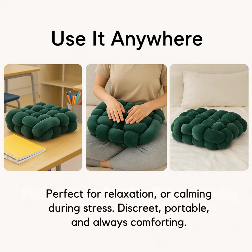 Sensory Cuddle Square | Ideal Therapeutic Presents for Teenagers with Autism | Anxiety and Stress Relief Weighted Pillow