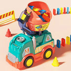 PlayfulPinnacle™ | 102 PCS Montessori Domino Truck for Learning & Development | Educational Toy for Kids 3+