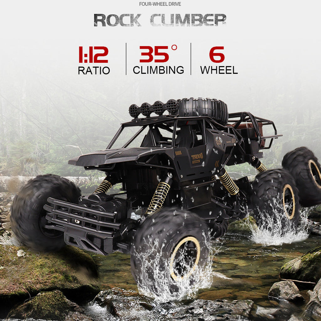 Extra Large Monster Truck RC | High-Speed 52 km/h, LED Lights & Off-Road Capability for Kids and Enthusiasts