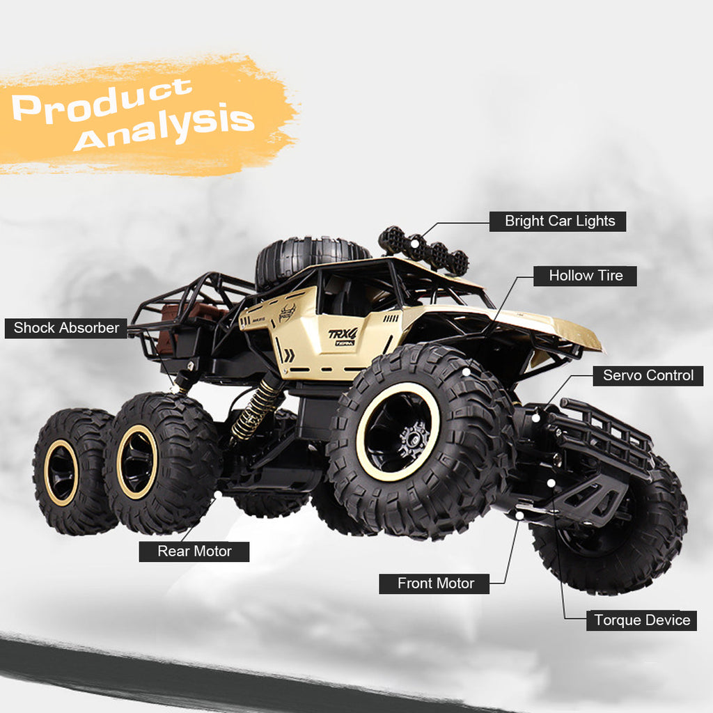 Extra Large Monster Truck RC | High-Speed 52 km/h, LED Lights & Off-Road Capability for Kids and Enthusiasts