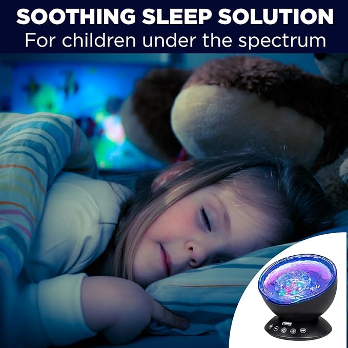 Rechargeable Sensory Lights for Autism & ADHD – Calming Multi-Colour Sensory Lighting Lamp for Children’s Sleep & Relaxation