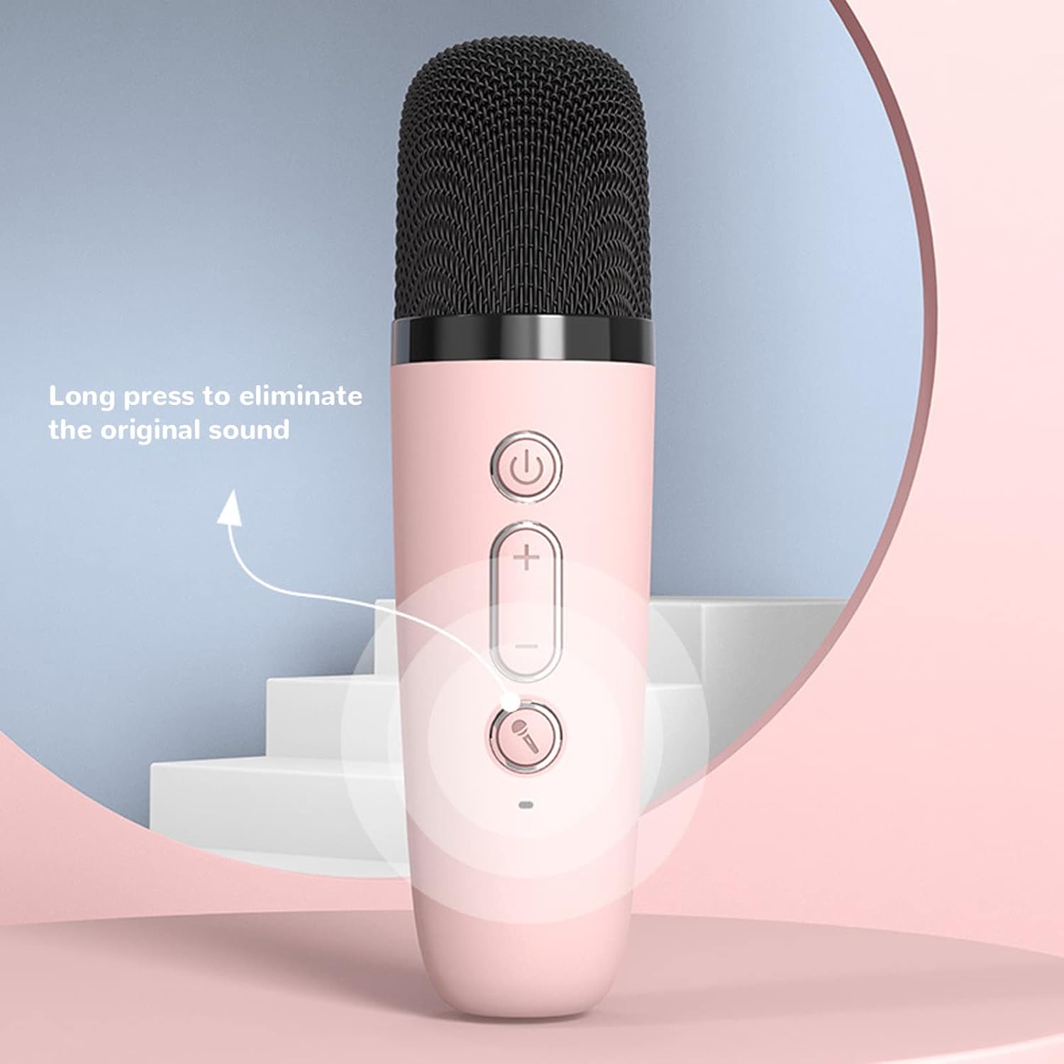 Girls Karaoke Machine – Bluetooth Speaker with Wireless Microphone in Rose